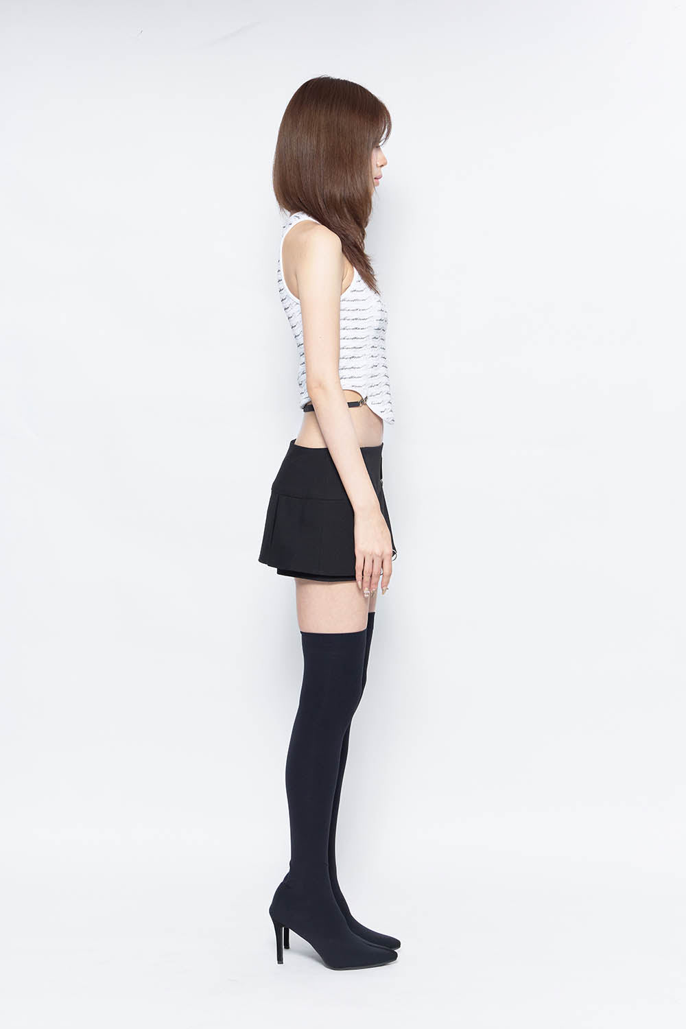 THEREDTHREAD / ザレッドスレッド】S pierce skirt mini