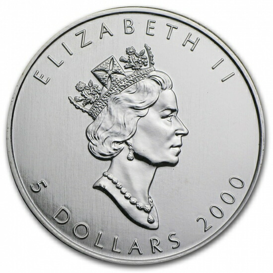 楽天市場】即納・追跡可 新品未使用 2000 カナダ メイプル 銀貨 1