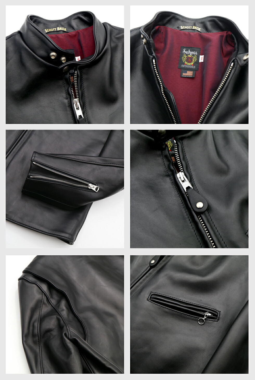 楽天市場】Schott ショット シングル ライダースジャケット 641XX