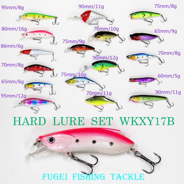 楽天市場】ルアー 17個 セット R12WKXY17B バス釣り用ハードルアー
