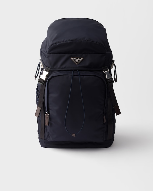 Black Prada Explore Re-nylon And Leather Backpack | PRADA
