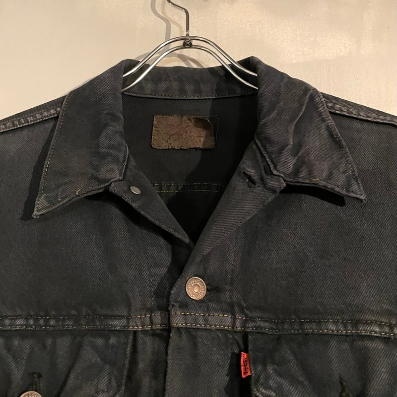 80s Levi's 70506 後染めブラック デニムジャケット USA製 Size 40相
