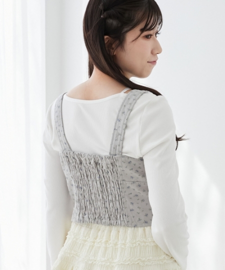 フロントレースアップビスチェ/MAJESTIC LEGON(マジェスティックレゴン