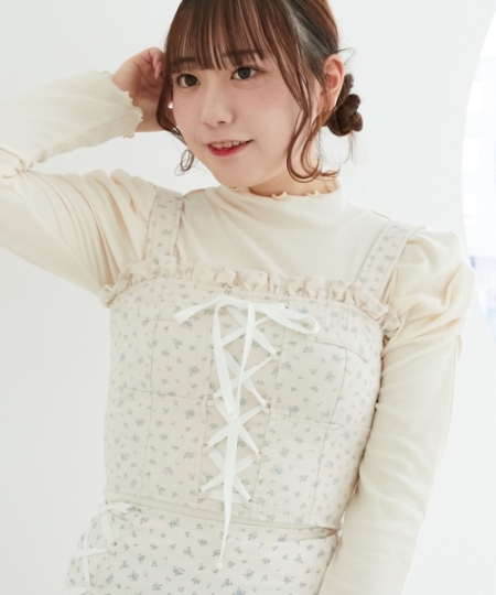 フロントレースアップビスチェ/MAJESTIC LEGON(マジェスティックレゴン