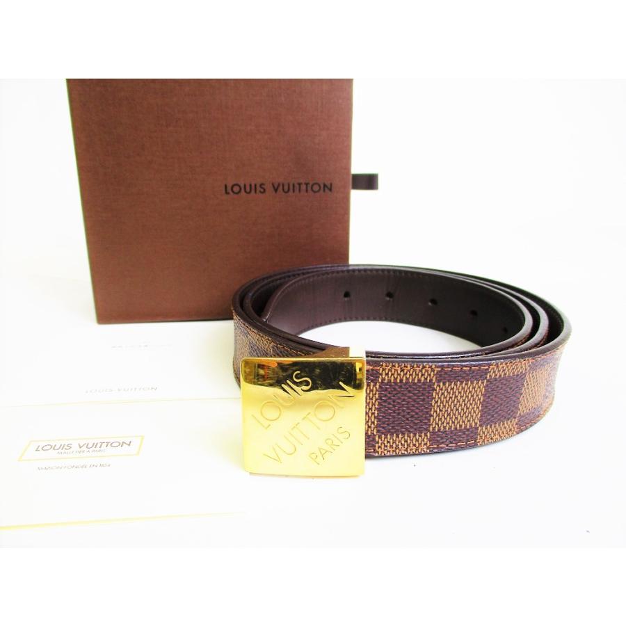 ルイヴィトン LOUIS VUITTON ダミエ サンチュール キャレ ベルト