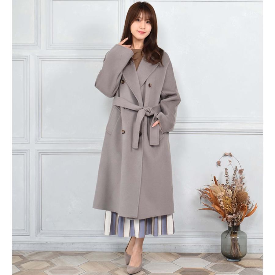 EDIFICE カシミヤ混 イタリア生地 比翼コート 42 EDIFICE カシミヤ混