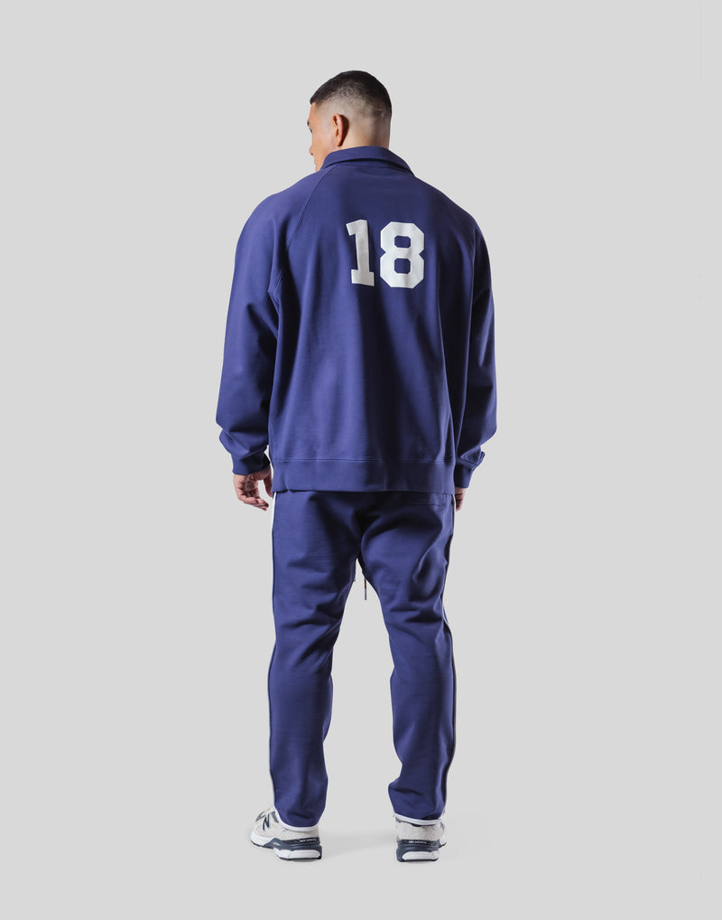 18 Logo Sweat Polo Shirt - Navy – LÝFT
