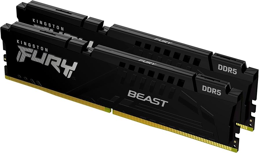 Kingston FURY Beast 16GB (2x8GB) 5200MT/s DDR5 CL40 Desktop Memory