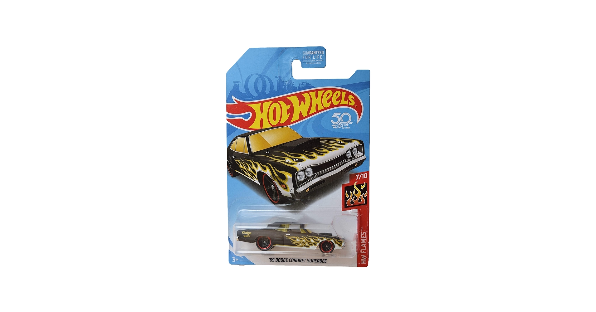 Amazon.com: Hot Wheels Flames Series 7/10 [Black] '69 Dodge