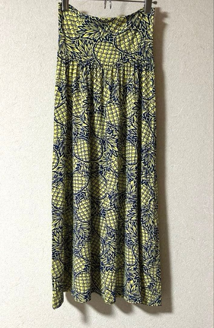フラダンス　ナニプア　ロングスカート　パイナップル フラダンス ナニプア ロングスカート パイナップル ロングスカート
