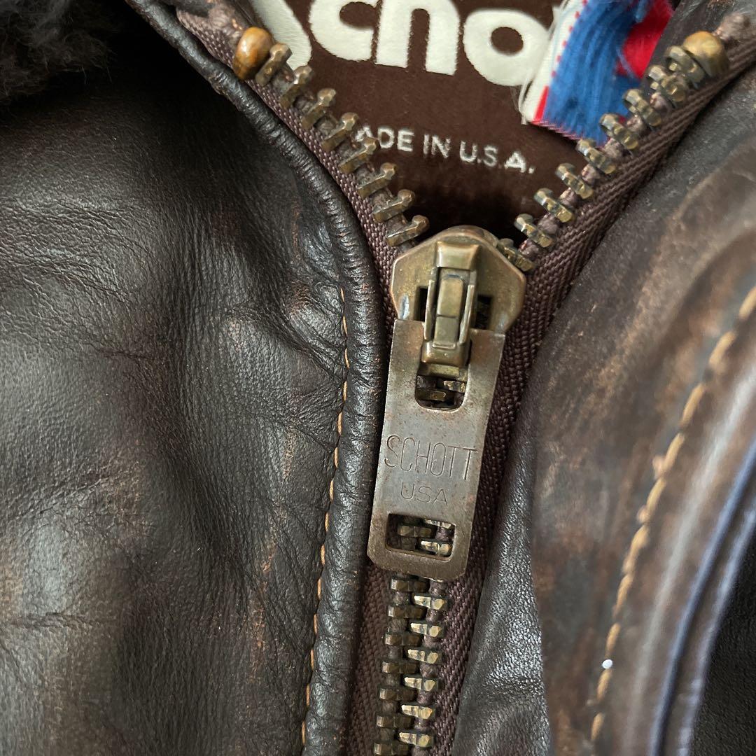 Schott ショット G-1 A-2 レザーフライトジャケット 40 - メルカリ