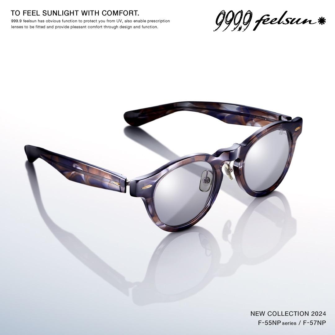 999.9 feelsun サングラス/ F-57NP ボストンスタイルの街歩きにも最適な薄付レンズカラーサングラス「F