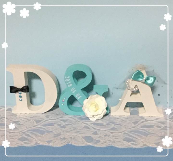 あこ様確認用♡ウエディングバージョン・イニシャルオブジェ 0_6462cd2629184d7faffba2617a17