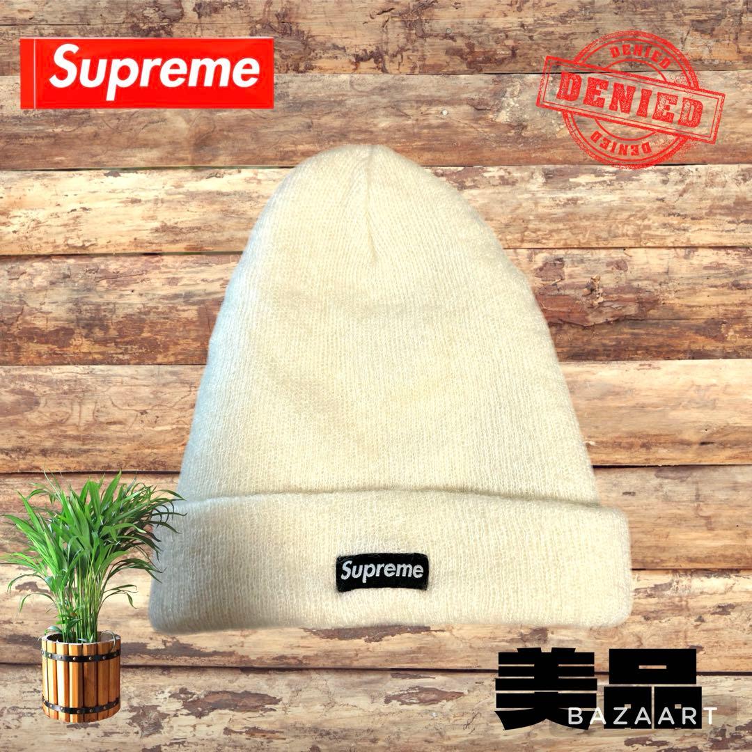 Supreme シュプリーム ニット帽 ビーニー クリーム スモールボックス