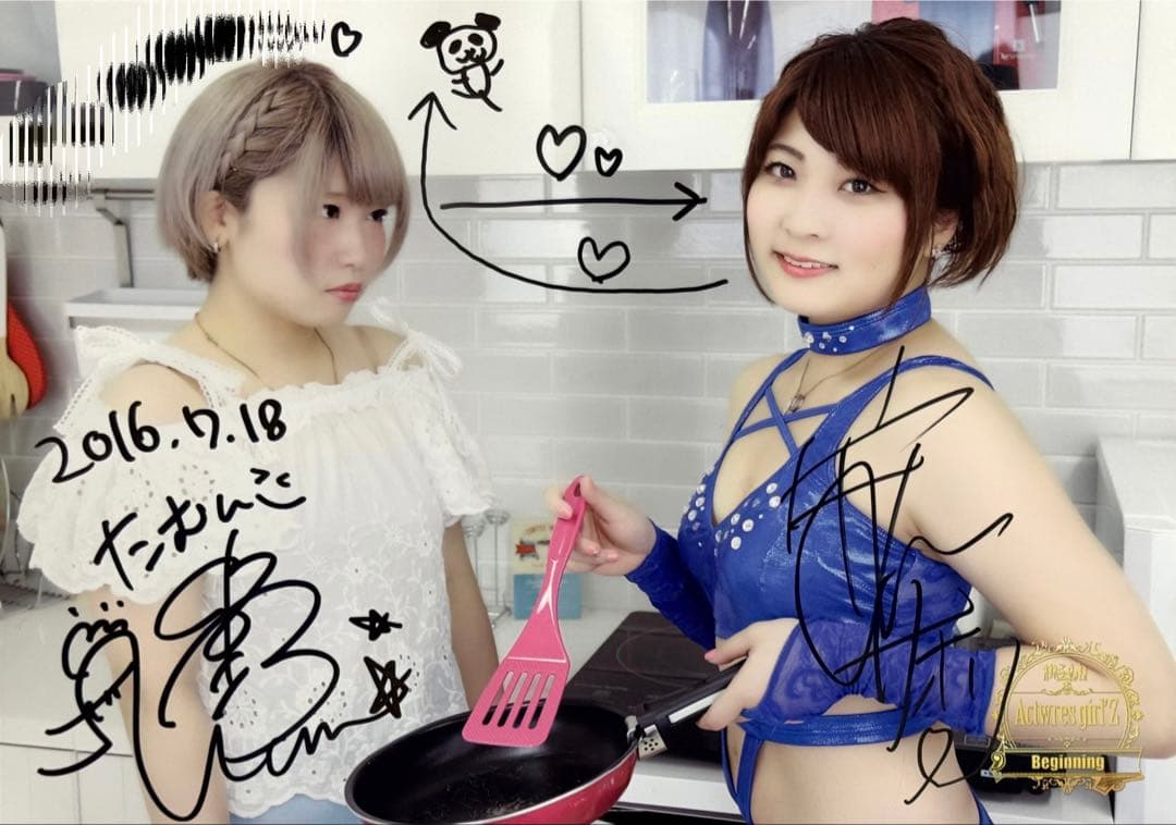 発掘品✨ 安納サオリ 中野たむ ポートレート③ 女子プロレス STARDOM 安納サオリ、しょうもないな」中野たむの“敗者引退マッチ”を前に、人気