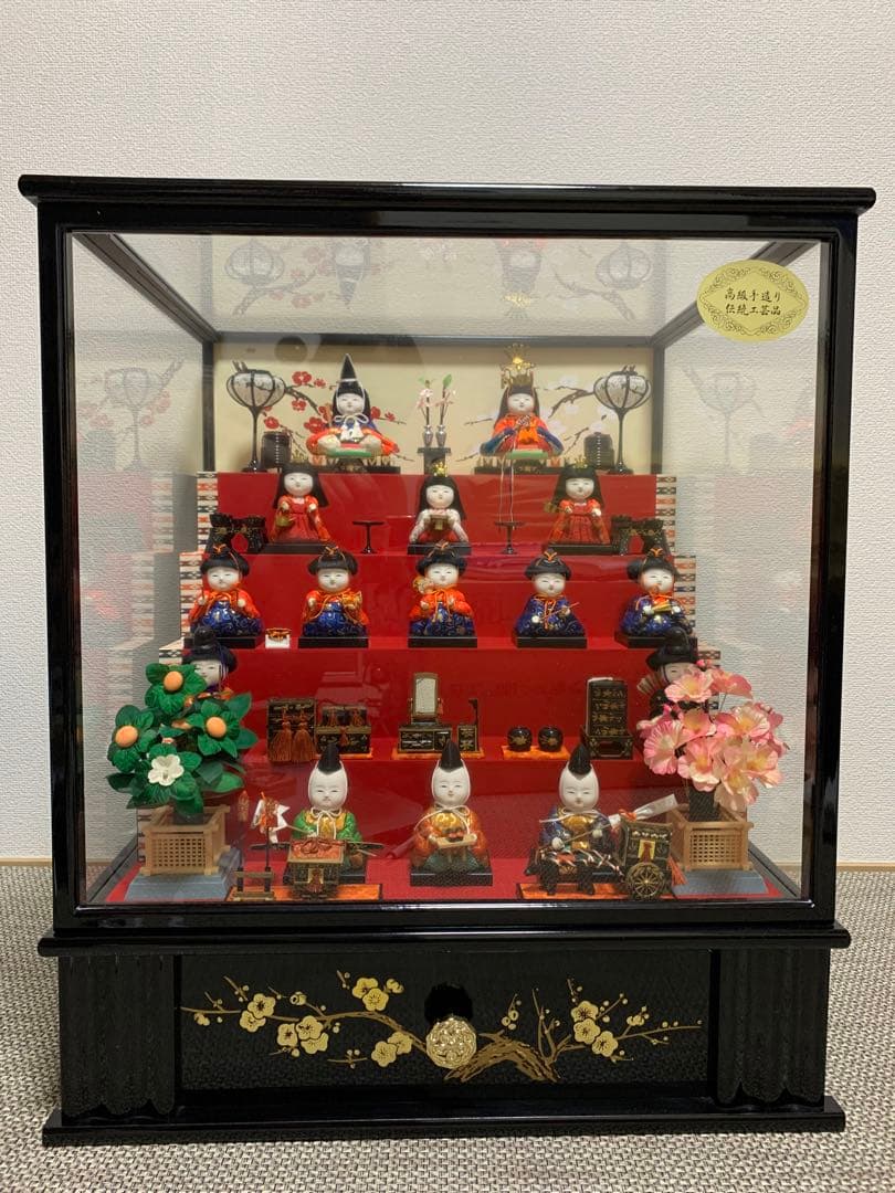 アンティーク 雛人形 ガラスケース付き 美品 お雛様 ガラスケース入りひな人形 ヴィンテージの通販 by Kicoco ｜ラクマ