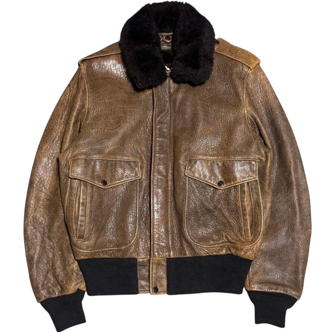 Schott 米国製 AT981 G-1 A-2 本革 フライトジャケット 40 Schott ショット G-1 A-2 レザーフライトジャケット 40 - メルカリ