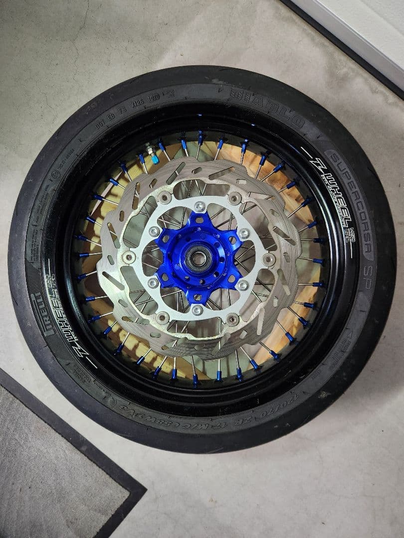 Z-WHEEL WR250X前後ホイール 、ブレーキセット Z-WHEEL ズィーウィール AR1 モタード ホイールキット リア WR250R