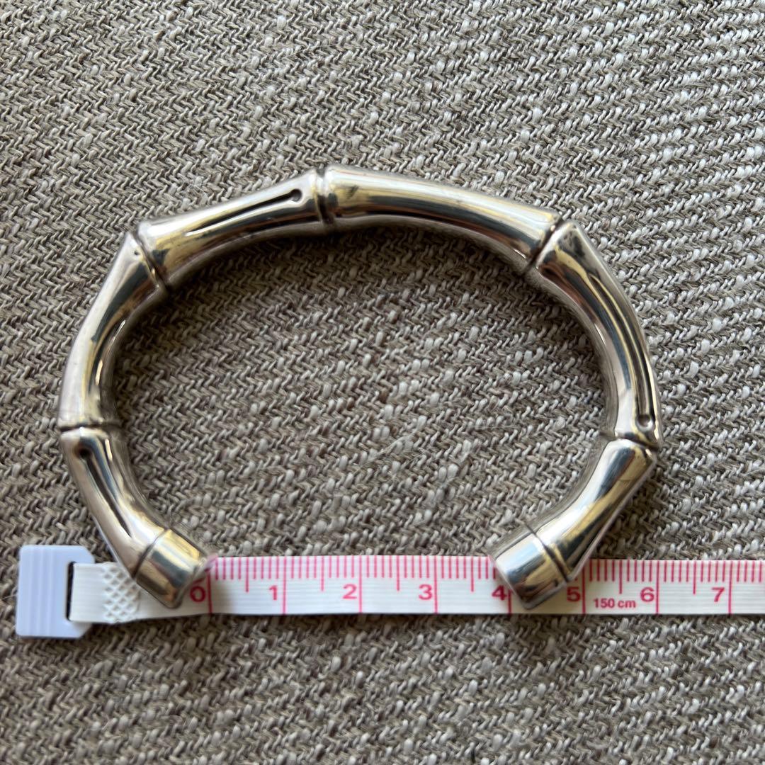 グッチ GUCCI バンブーバングル ブレスレット シルバー925 - メルカリ