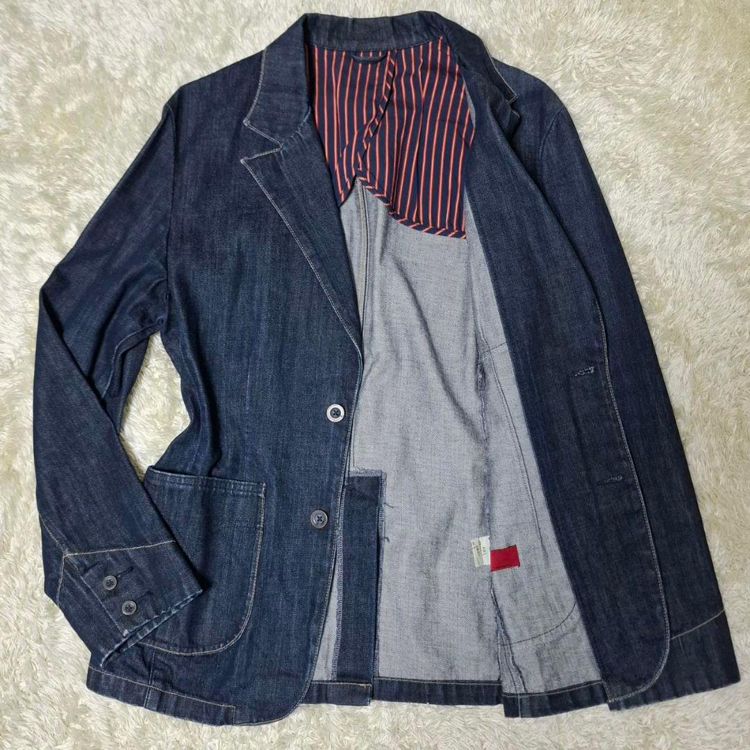 Levi's インディゴ デニムジャケット テーラードジャケット L レッドタブ Levi's RED TAB リーバイス レッドタブ デニム テーラードジャケット