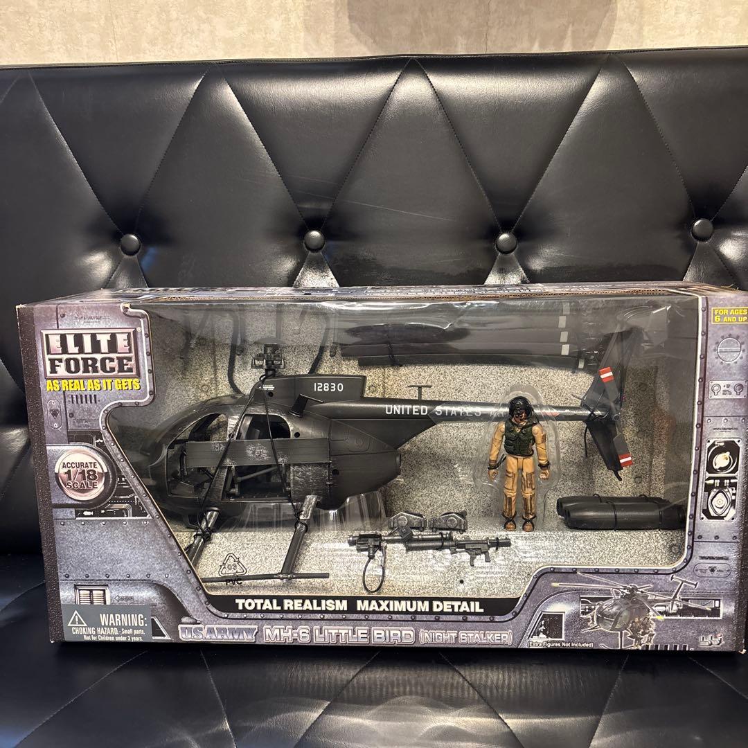 ミリタリー ELITE FORCE MH-6 Little Bird Elite Force Army Strike MH-6 Spec Ops Little Bird Vehicle with