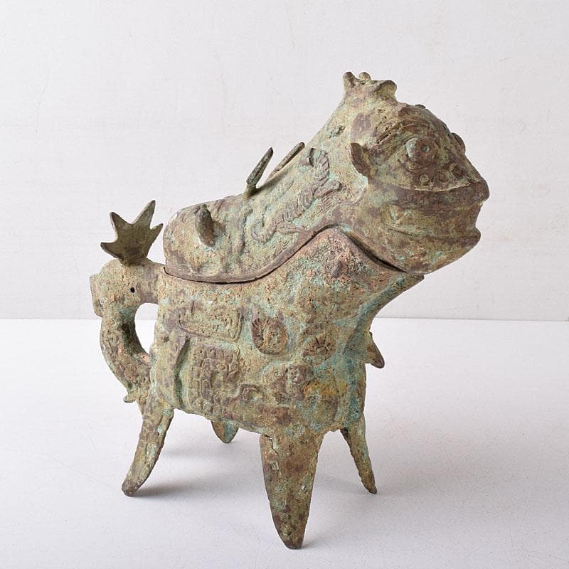 yoshi2000　中国　古銅青銅　獣面　ジコウ　觥　V R8280 不変／普遍の造形―住友コレクション中国青銅器名品展」 泉屋博古館東京