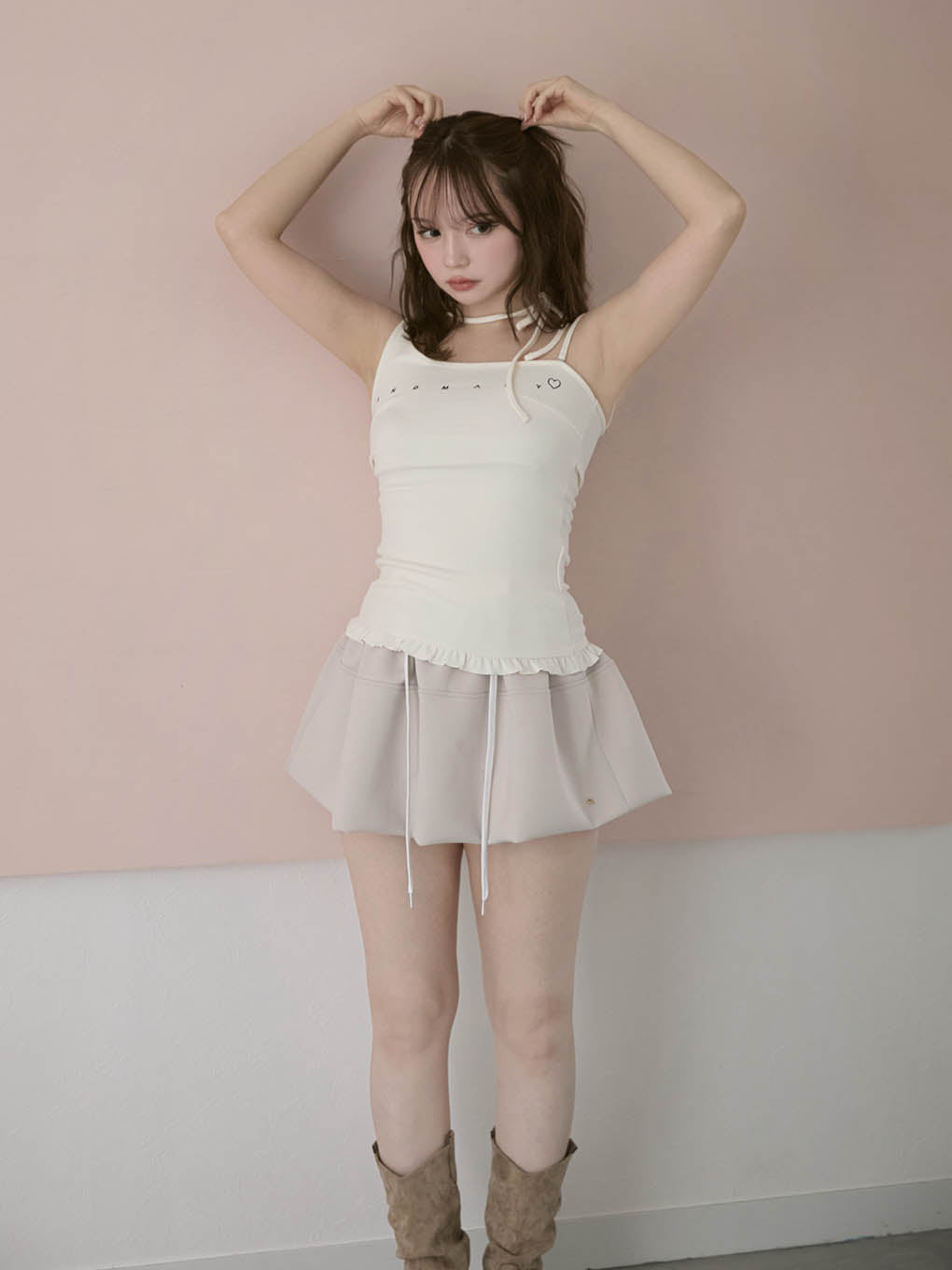 ANDMARY】Murphy flare mini skirt