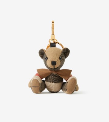 Thomas Bear Charm in Archive beige - Women, Cashmere | Burberry