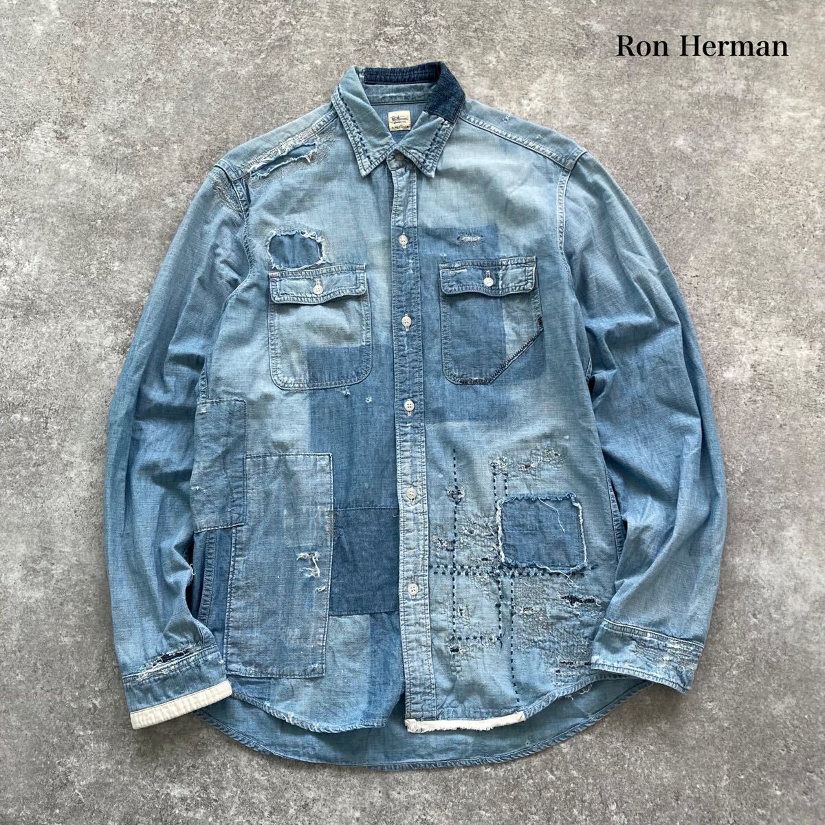 Ron Herman】ロンハーマン デニムシャツ デニムシャンブレーシャツ