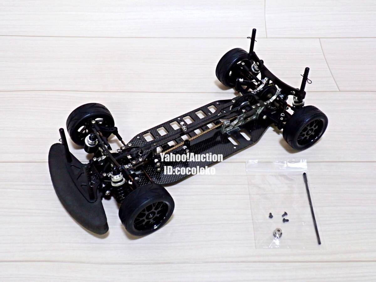 当時物 希少 タミヤ TA03 PRO カーボン ダブルデッキ シャーシ メカ付