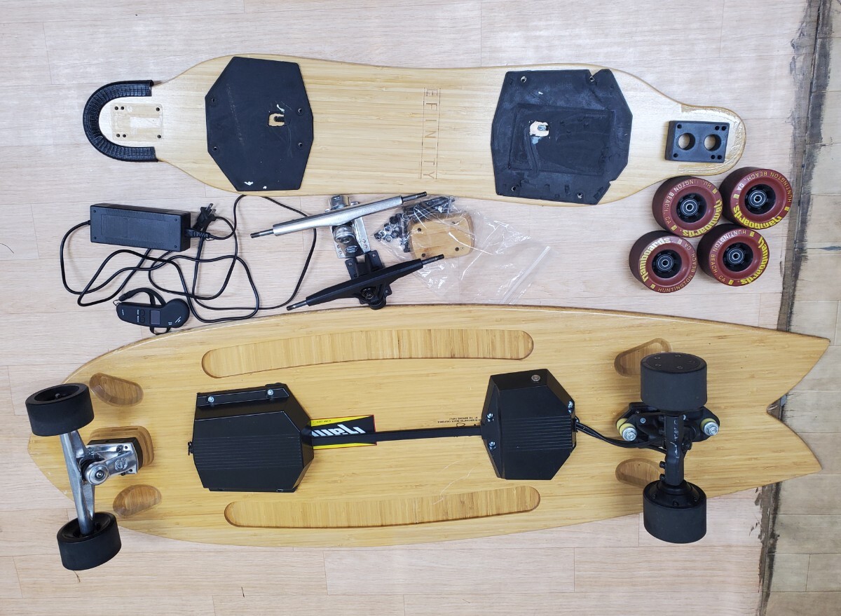 卸売 ハムボード フィッシュ × ENFINTY 電動カスタムスケートボード