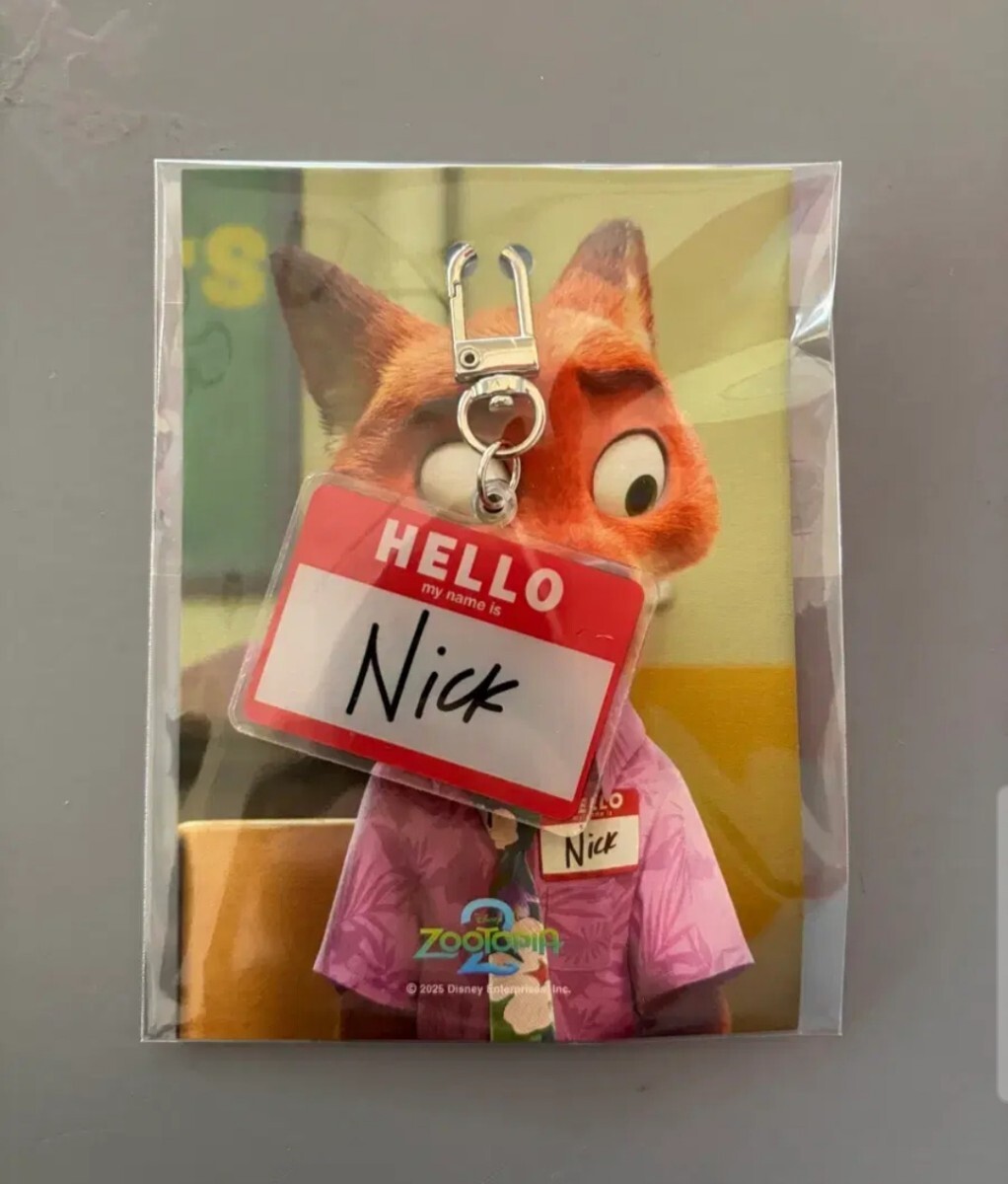 韓国 ズートピア2 映画 入場者特典 韓国限定 6週目 キーホルダー