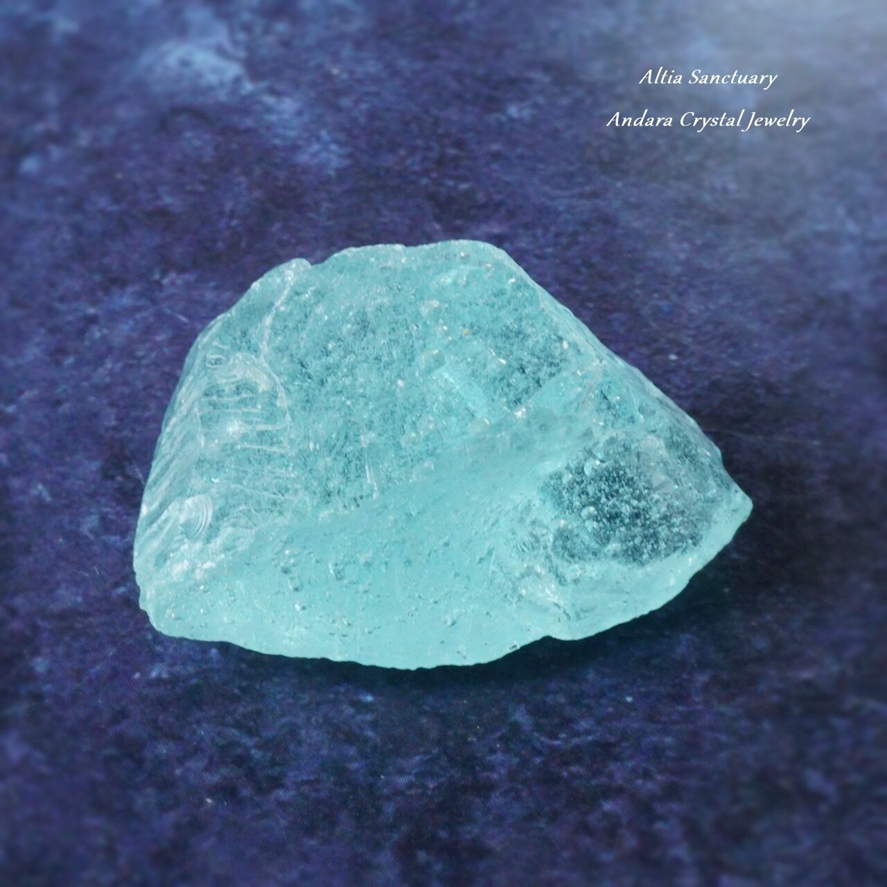 レア！アンダラクリスタル（ブルートパーズ／シーフォーム）原石 20.1g