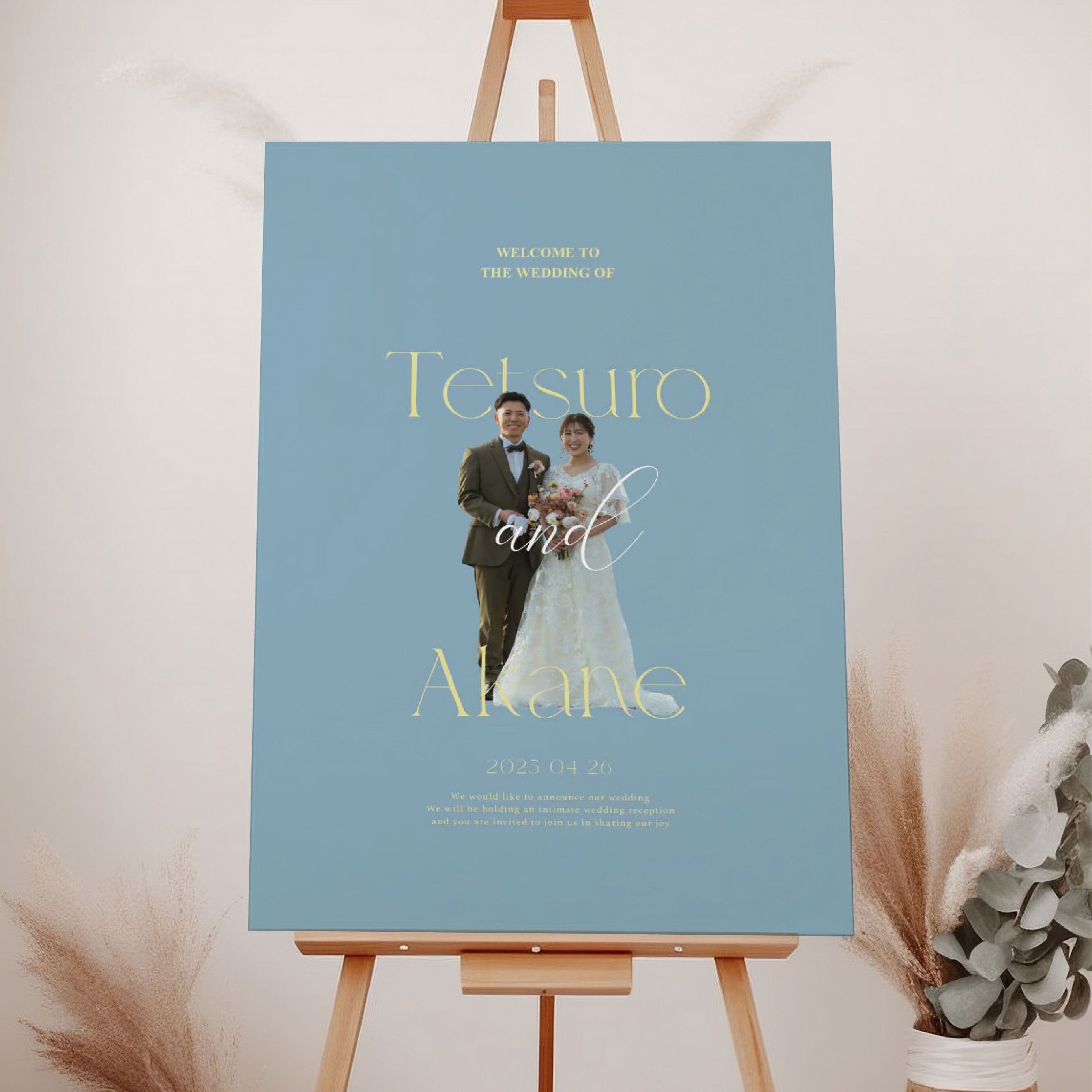 ウェルカムボード｜海外風｜結婚式 #3 | HAPILY