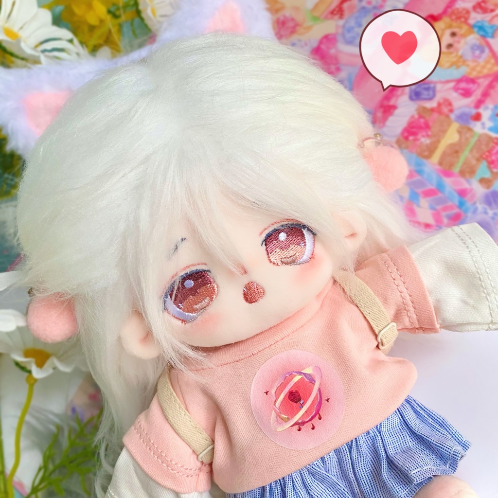 フウ 無属性 ぬいぐるみ 20cm 30cm着せ替えぬいぐるみ 白髪の赤い目