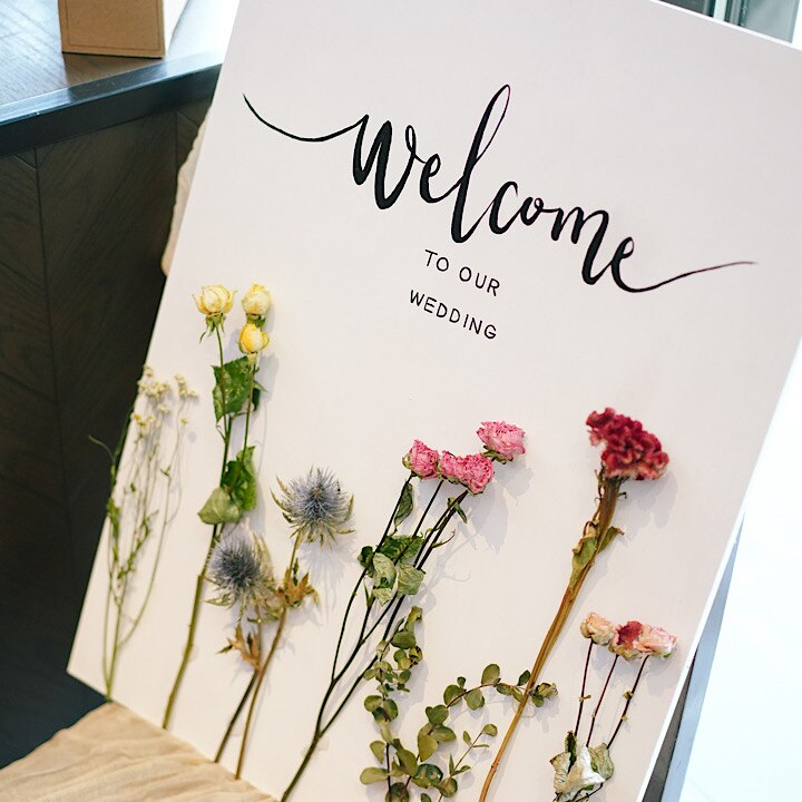 保存版】おしゃれなウエルカムボードまとめ＆手作り方法まで大公開