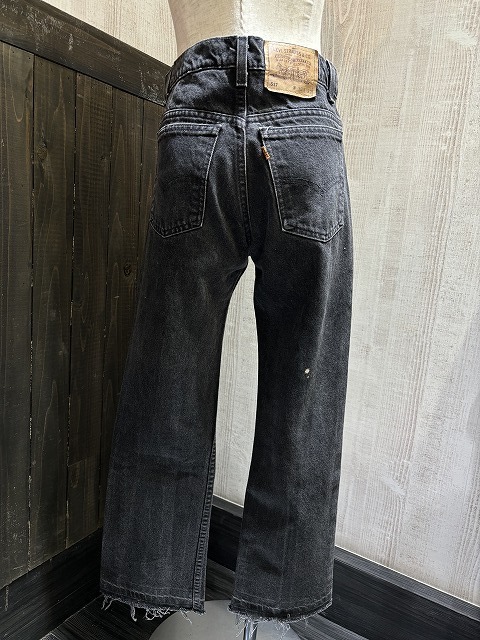 USA製 90s Levi's リーバイス 517 スーパー ブラック デニム ジーンズ