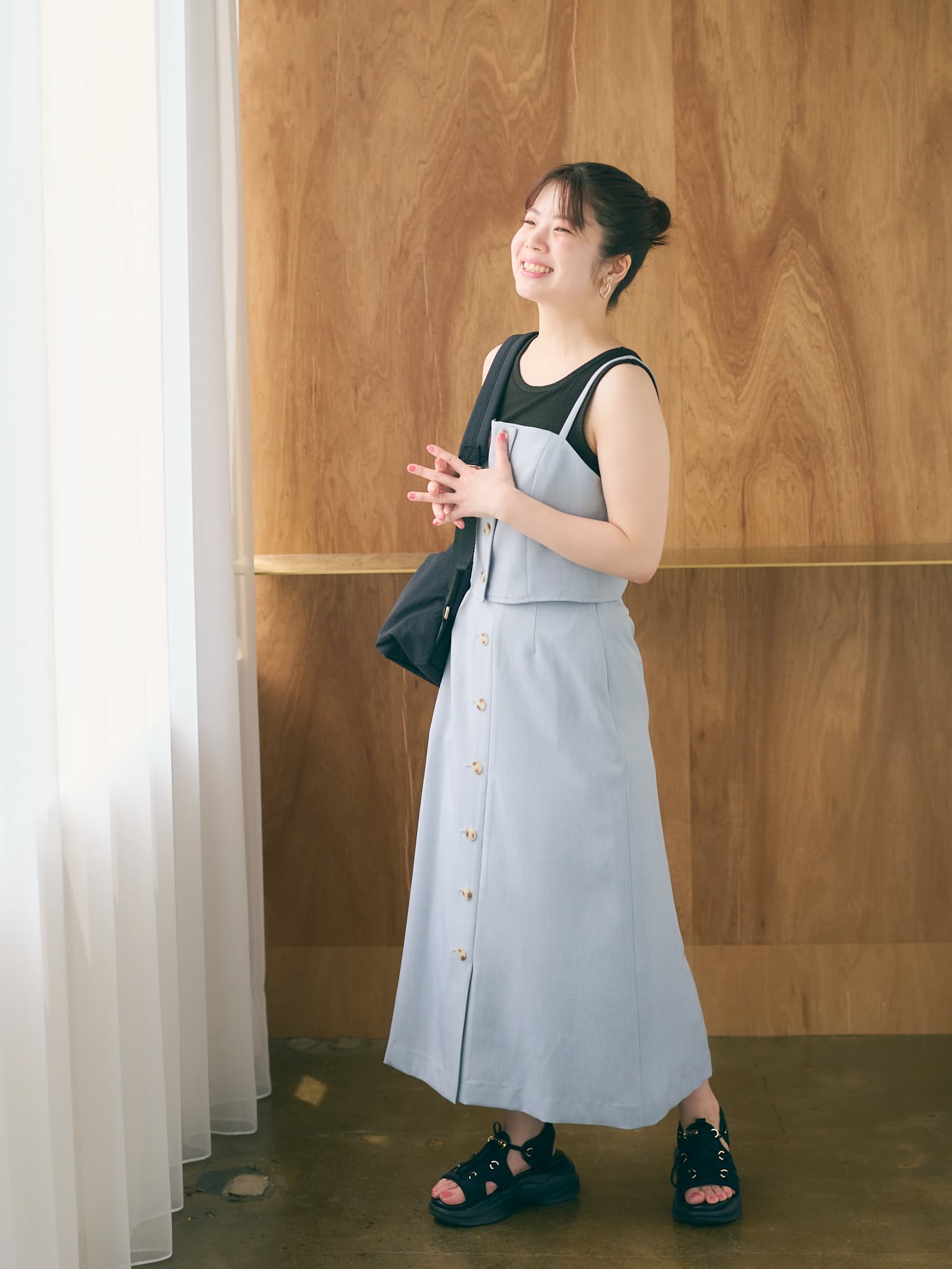 ビスチェ×ナロースカートセットアップ | 小柄・低身長女性向け